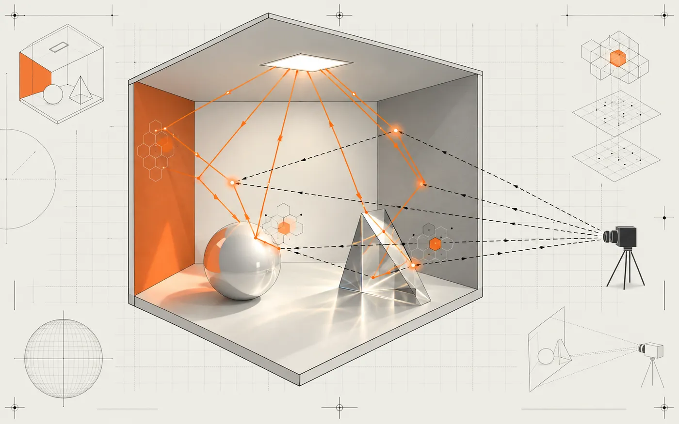 SPCBPT 渲染器工程化与 Blender 接入 的示意图